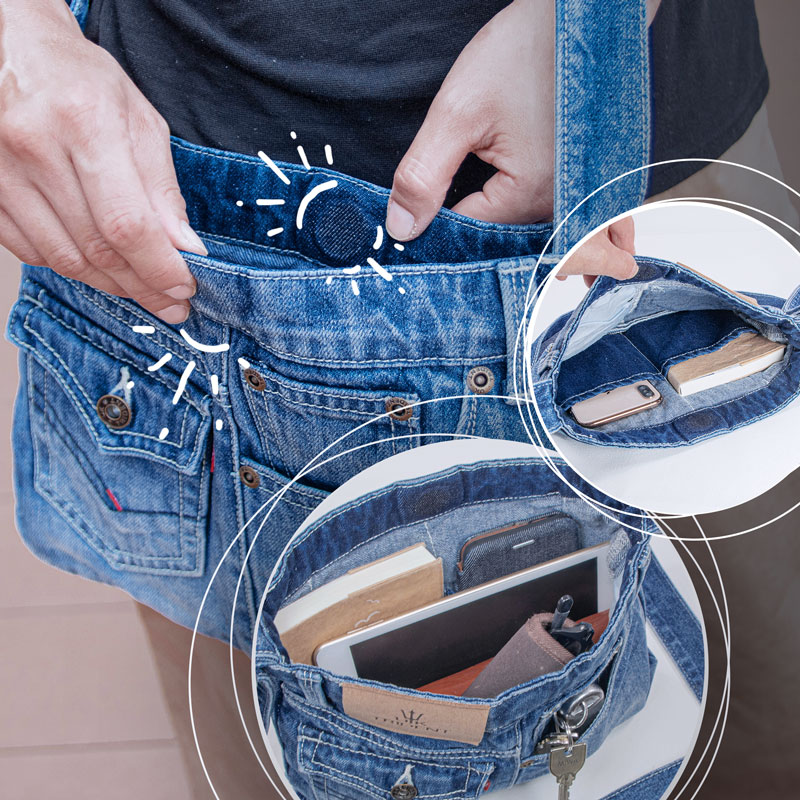 デニムサコッシュ - UK trident